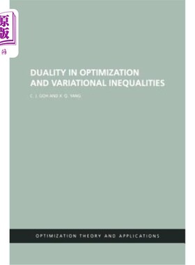 海外直订Duality in Optimization and Variational Inequalities 优化中的对偶性与变分不等式