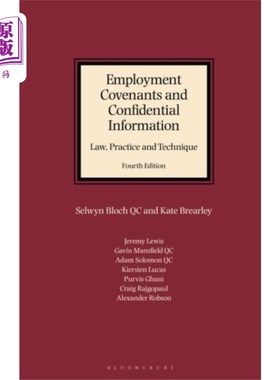 海外直订Employment Covenants and Confidential Informatio... 雇佣契约和保密信息:法律、实践和技术