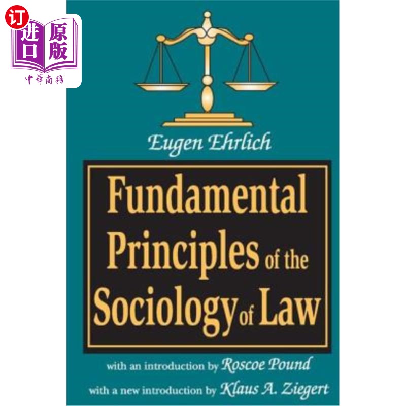 海外直订Fundamental Principles of the Sociology of Law 《法律社会学基本原理》