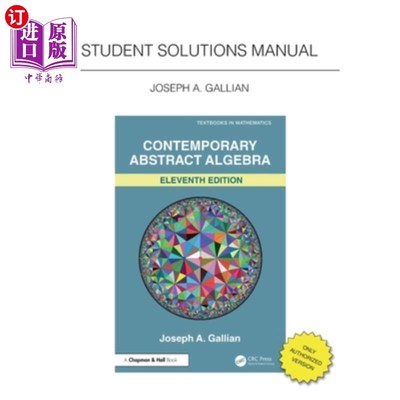 海外直订Student Solutions Manual for Gallian's Contemporary Abstract Algebra Gallian当代抽象代数学生解决方案手册