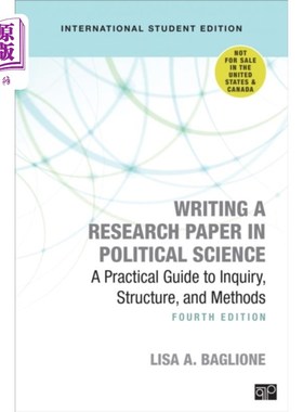 海外直订Writing a Research Paper in Political Science - ... 撰写政治学研究论文-国际学生版