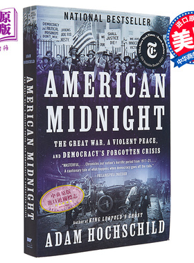 现货 美国午夜 大战 暴力和平与民主被遗忘的危机 American Midnight 英文原版 Adam Hochs 美国历史 人文社科【中商原版】
