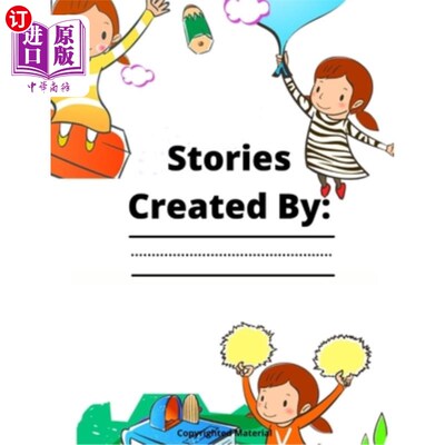 海外直订Stories Created By: Add Your Child's Name: Customizable Child's Activity Book 故事创建:添加你的孩子的名字: