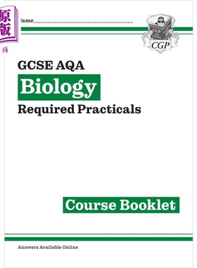 英国原版CGP 新GCSE 生物 AQA 必修实验课程手册 New GCSE Biology AQA Required Practicals Course Booklet【中商原版】