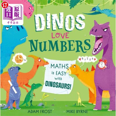 海外直订Dinos Love Numbers 恐龙喜欢数字