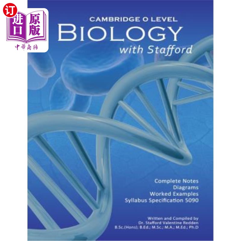 海外直订Cambridge O Level Biology with Stafford: Cambridge O Level Biology with Stafford 剑桥O级生物学与斯塔福德:剑