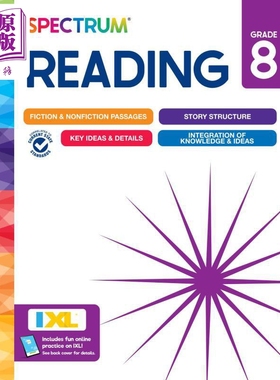 现货 光谱练习册 阅读系列 8年级 Carson Dellosa Spectrum Reading Grade 8 美国CarsonDellosa 英文原版进口教辅【中商原版】