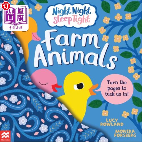 海外直订Night Night Sleep Tight: Farm Animals 晚上睡个好觉:农场动物