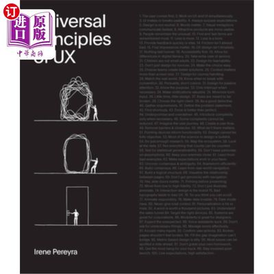 海外直订Universal Principles of UX: 100 Timeless Strategies to Create Positive Interacti UX的普遍原则:10