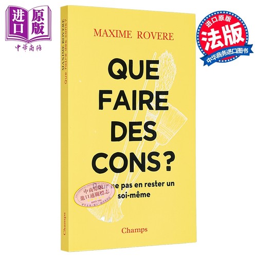【法文版】生活哲学系列 如何与白痴打交道 Que faire des cons 原版 法国哲学家 Maxime Rovere【中商原版】
