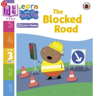 自然拼读第3册第4册 Peppa Level 海外直订Learn 小猪佩奇 闭塞 学习 Phonics Bl... The 自然拼读 道路 Book with