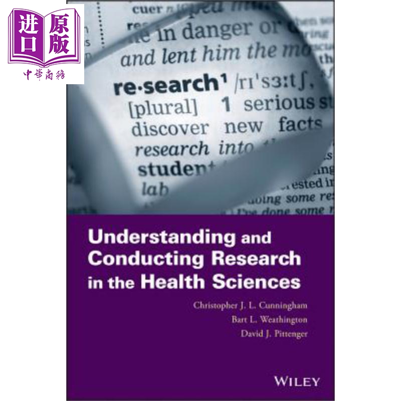 现货保健科学研究方法 Understanding And Conducting Research英文原版 Christopher Cunningham wiley【中商原版】