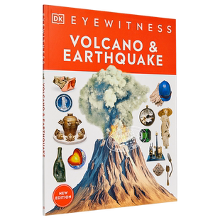 Eyewitness系列 火山和地震百科 Volcano & Earthquake 英文原版 DK 科普 科学 地理 目击者系列【中商原版】