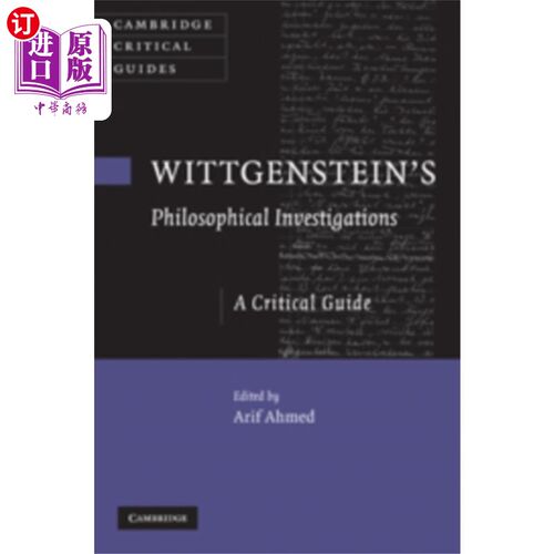 海外直订Wittgenstein's Philosophical Investigations 《维特根斯坦的哲学研究
