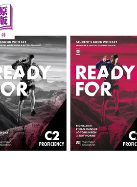 麦克米伦剑桥CPE考试备考学生用书+练习册套装 含答案配电子书Ready for C2 Proficiency Students Book Workbook【中商原版】