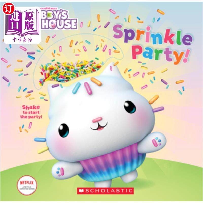 海外直订Sprinkle Party! (Gabby's Dollhouse Novelty Board Book) 撒上派对!(加比的玩具屋新奇板书)