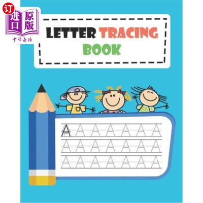 海外直订Letter Tracing Book: Learn How to Write Alphabet A to Z Uppercase and Lowercase  字母追踪书：学习如何书写字