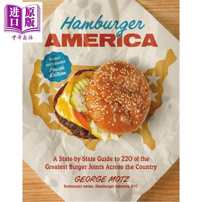 预售 美国汉堡 第4版 全美220个经典汉堡店指南 英文原版 Hamburger America George Motz【中商原版】