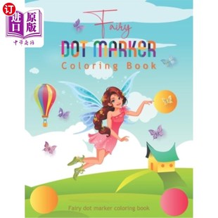 海外直订Fairy dot marker coloring book: A Fun