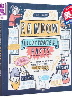 奇闻轶事合集 英文原版 Random Illustrated Facts Mike Lowery Workman Publishing 小初文学 漫画插画图画书【中商原版】