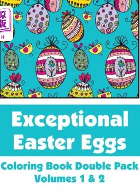 海外直订Exceptional Easter Eggs Coloring Book Double Pack (Volumes 1 & 2)