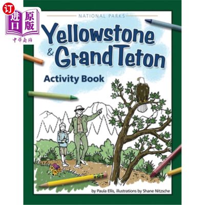 海外直订Yellowstone & Grand Teton Activity Book 黄石大提顿活动手册