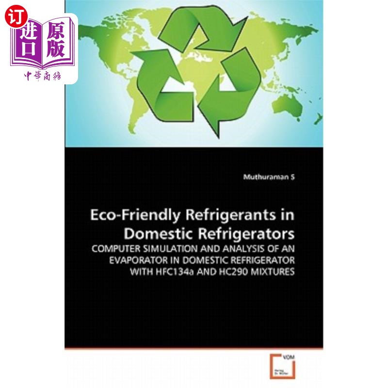 海外直订Eco-Friendly Refrigerants in Domestic Refrigerators 家用冰箱中的环保制冷剂