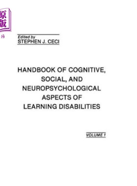 海外直订Handbook of Cognitive, Social, and Neuropsycholo... 学习障碍的认知、社会和神经心理学方面手册