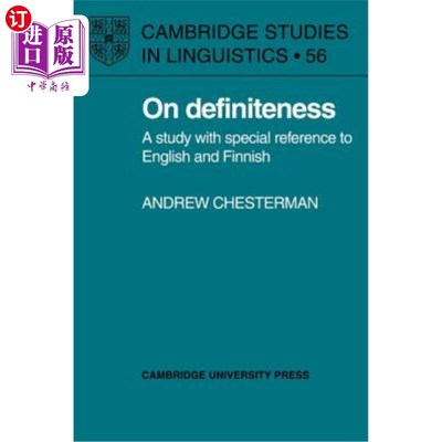 海外直订On Definiteness: A Study with Special Reference to English and Finnish 明确性研究：以英语和芬兰语为特指的研究