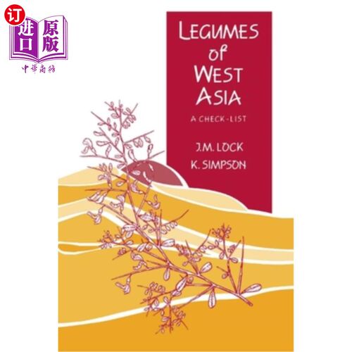 海外直订Legumes of West Asia: A Checklist 西亚豆科植物：清单