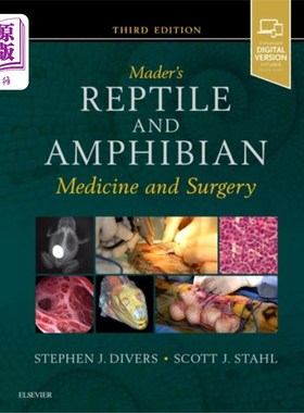 海外直订医药图书Mader's Reptile and Amphibian Medicine and Surge... 马德爬行动物和两栖动物医学和外科