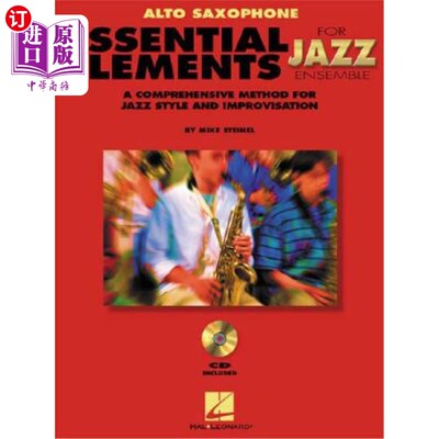 海外直订Essential Elements for Jazz Ensemble a Comprehensive Method for Jazz Style and I 爵士乐合奏的基本元素爵士乐