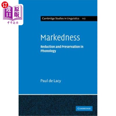 海外直订Markedness 标记性