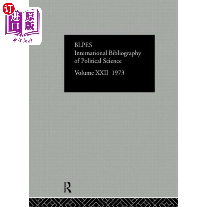 海外直订IBSS: Political Science: 1973 Volume 22 IBSS:政治学:1973年第22卷