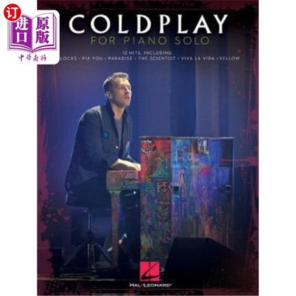 海外直订Coldplay for Piano Solo 钢琴独奏冷弹