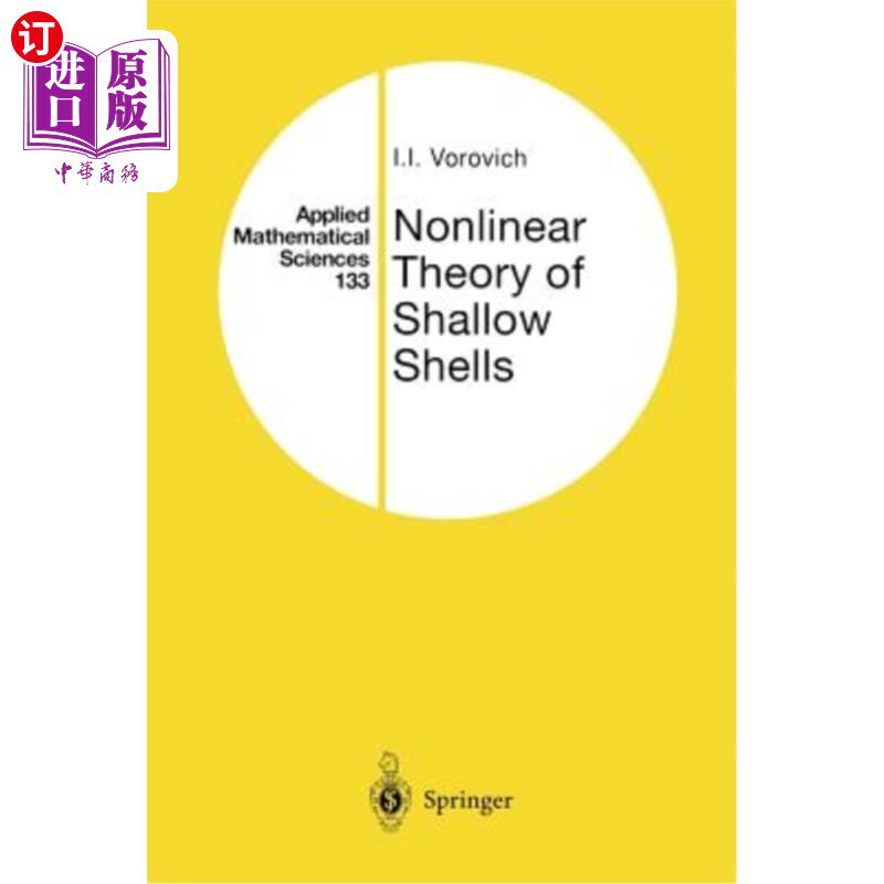 海外直订Nonlinear Theory of Shallow Shells 扁壳非线性理论