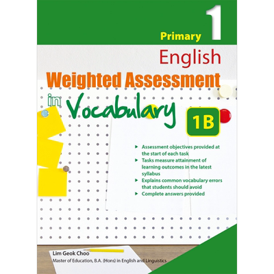 现货 新加坡原版CPD教辅 P1 English Weighted Assessment in Vocabulary 1B 小学一年级下英语词汇评估练习1B【中商原版】