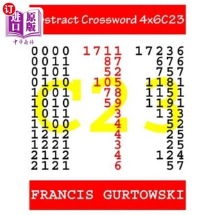 海外直订Abstract 摘要填字游戏4x6C23 Crossword 4x6C23