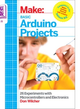 海外直订Basic Arduino Projects: 26 Experiments with Microcontrollers and Electronics 基本Arduino项目:26