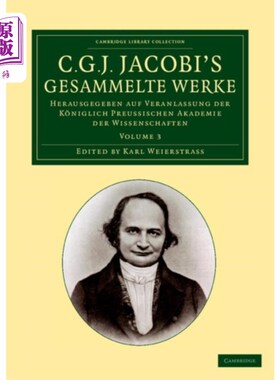 海外直订德语 C. G. J. Jacobi's Gesammelte Werke C. G. J.雅可比的《生命》