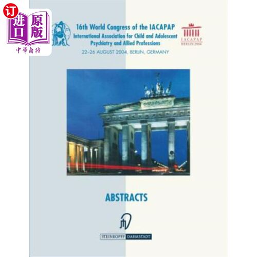 海外直订医药图书Books of Abstracts of the 16th World Congress of the International Association f 第16届国际儿童和青