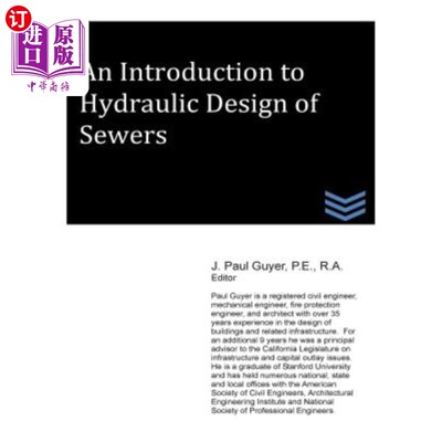 海外直订An Introduction to Hydraulic Design of Sewers 下水道水利设计概论“，