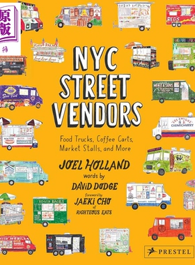 预售 NYC Street Vendors 进口艺术 纽约街头小贩：餐车 咖啡摊 市集摊位等【中商原版】
