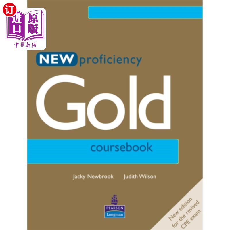 海外直订New Proficiency Gold Course Book 新熟练金课程书