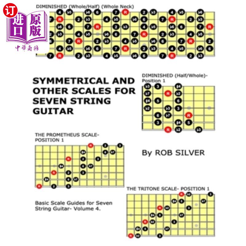 海外直订Symmetrical and Other Scales for Seven String Guitar 七弦吉他的对称音阶和其他音阶