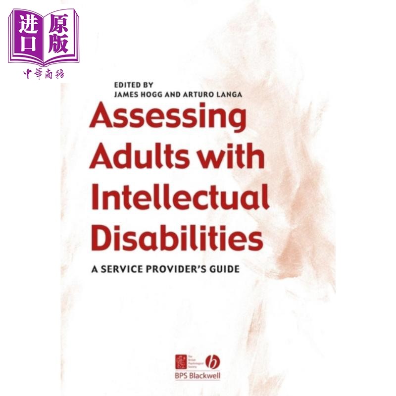 成年智力障碍者评估 Assessing Adults with Intellectual Disabilities 英文原版 James Hogg【中商原版】