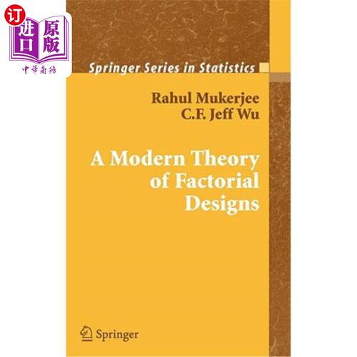 海外直订A Modern Theory of Factorial Design 析因设计的现代理论