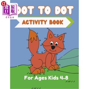 适合4 Dot For Book 海外直订Dot Ages Puzzles 8岁儿童 Fun Activity 点对 点对点活动书：有趣 Kids