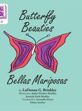 海外直订Butterfly Beauties: Bellas Mariposas 蝴蝶美人：美丽的蝴蝶