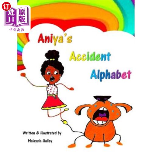 海外直订Aniya's Accident Alphabet Aniya字母表的事故